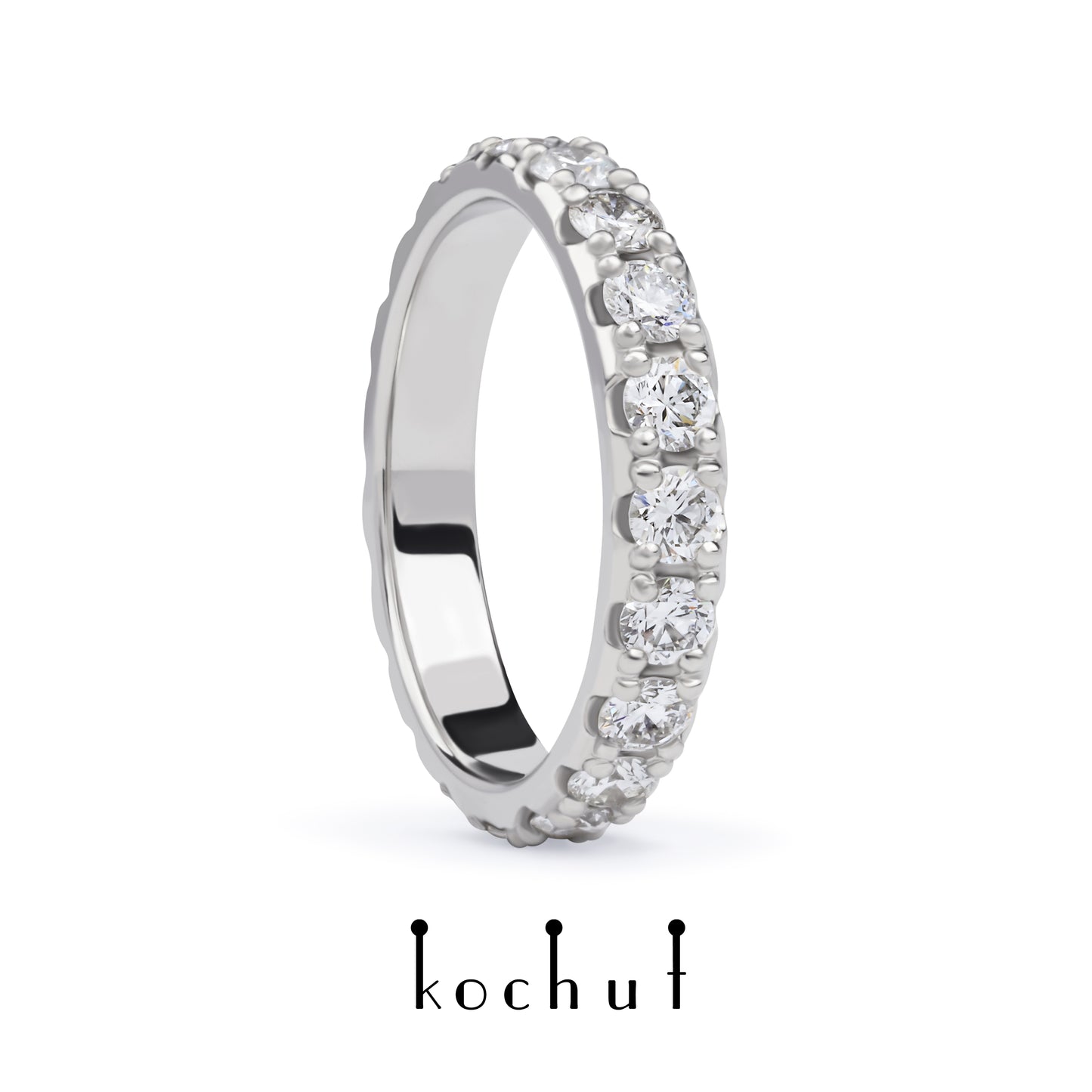 Mein Orbit — Verlobungsring aus Platin mit losen Diamanten