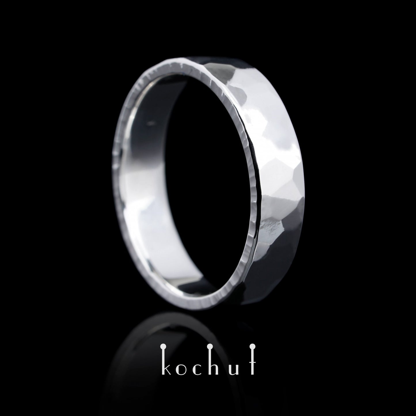 Septima — Ehering aus Weißgold, überzogen mit weißem Rhodium