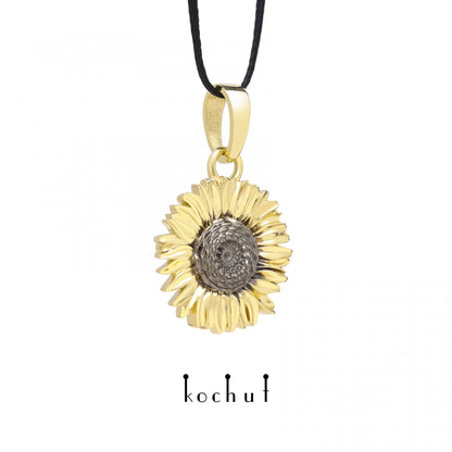 Sun Flower — Anhänger aus Gelbgold 14K