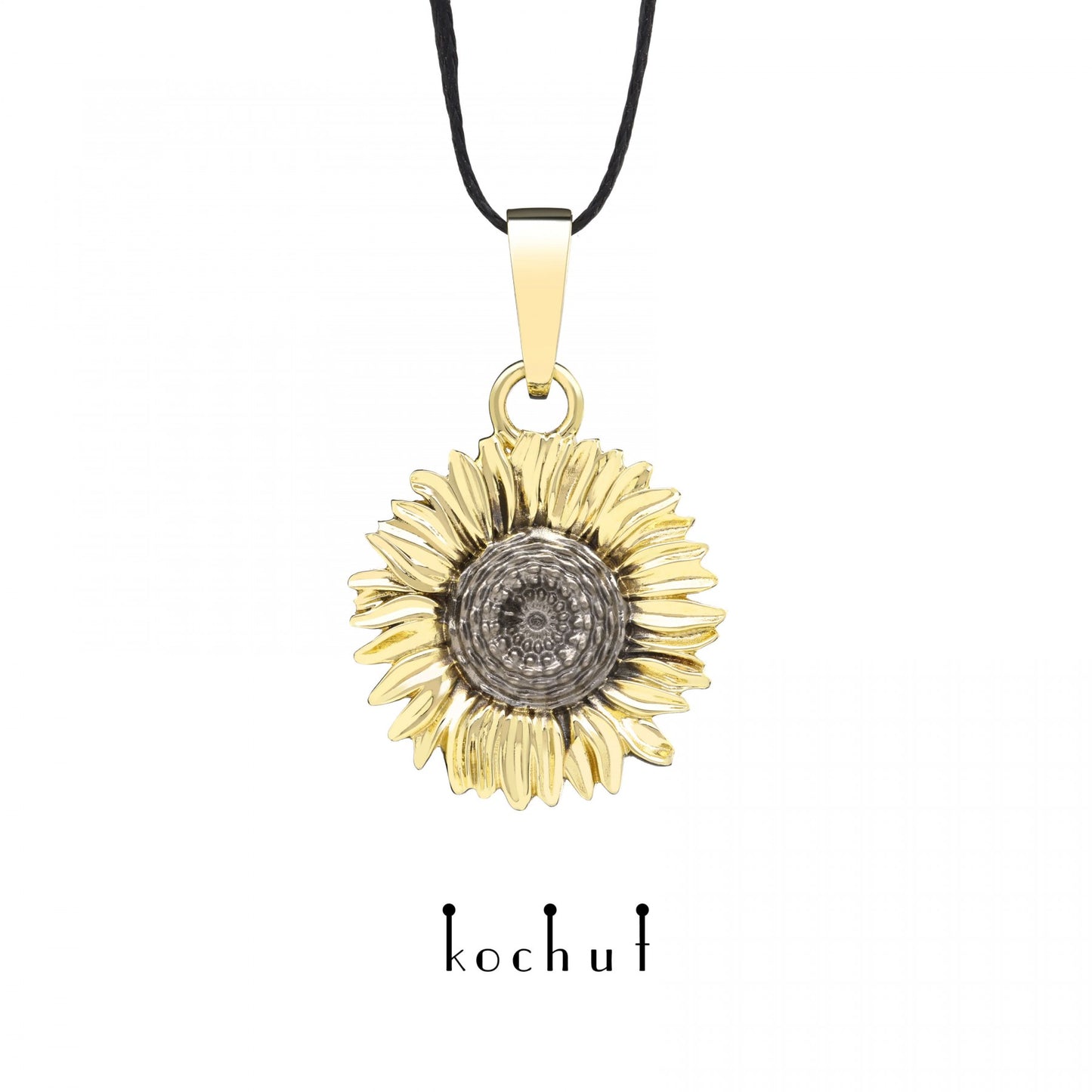 Sun Flower — Anhänger aus Gelbgold 14K