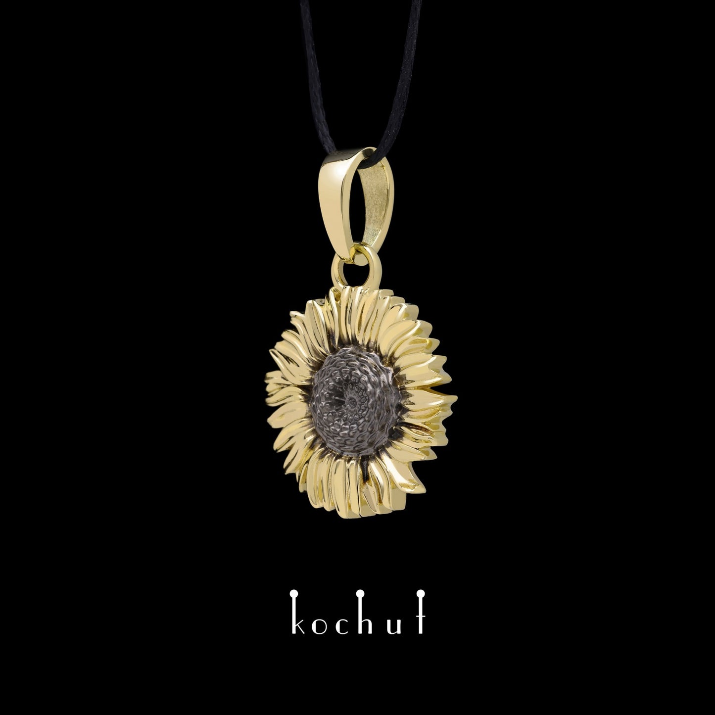 Sun Flower — Anhänger aus Gelbgold 14K