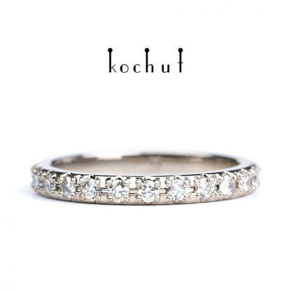 Meine Umlaufbahn  — Ring aus Palladium Wießgold mit Diamanten