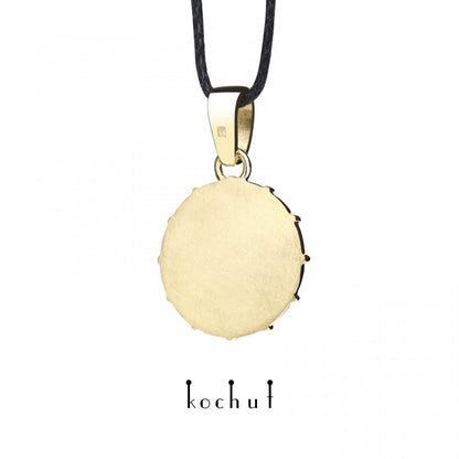 Sun and Moon — Anhänger aus Gelbgold und Silber