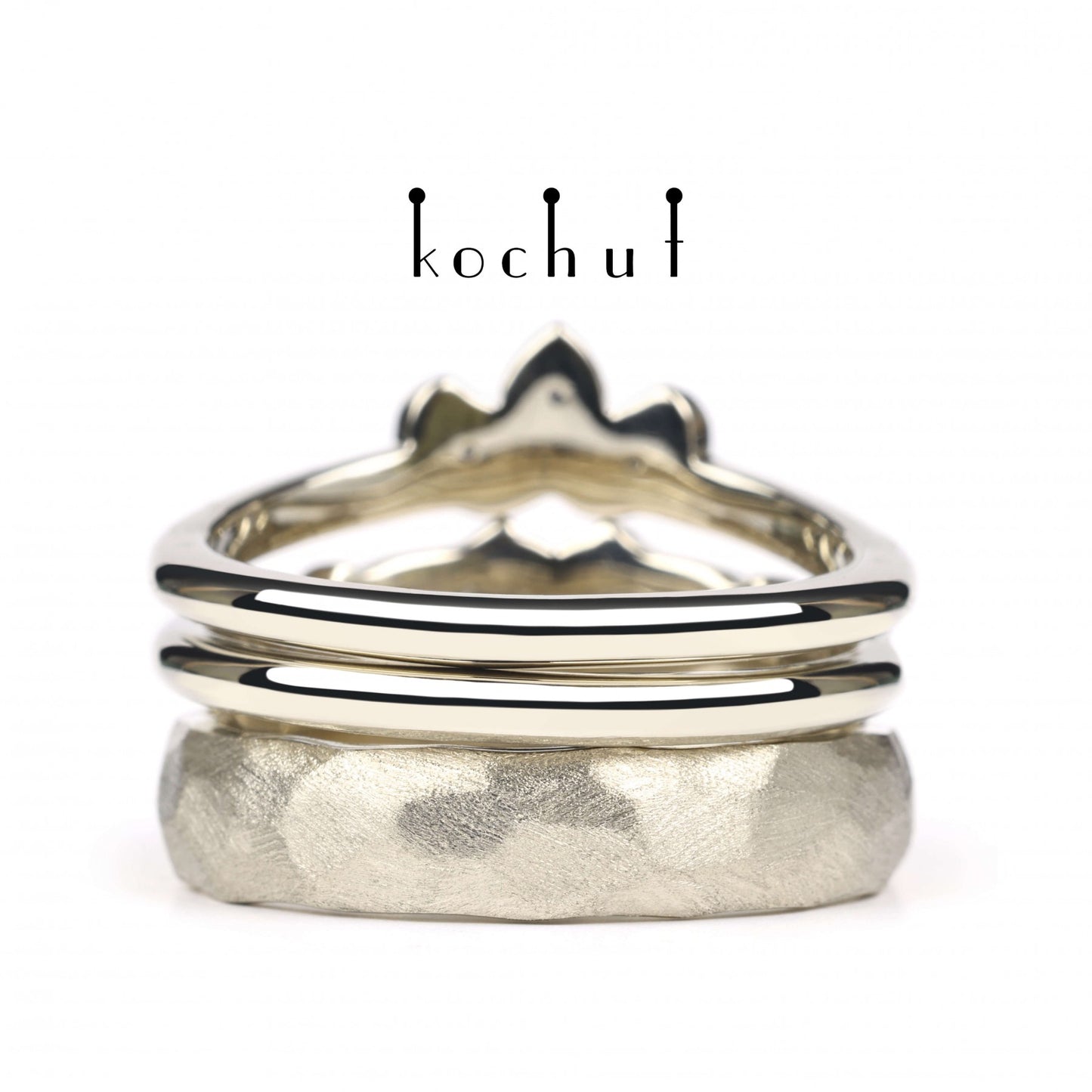 Claddachian — Schmuckset aus Weißgold mit Diamanten