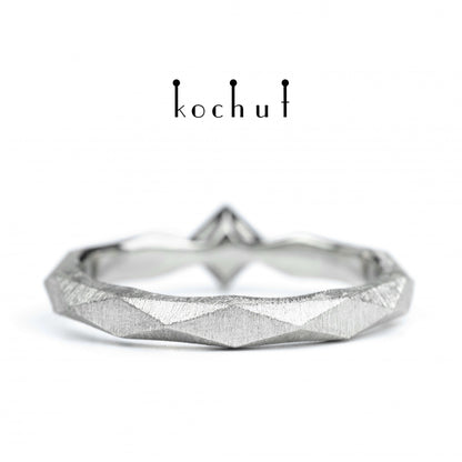 Meine Königin - Verlobungsring aus Platin mit Diamant (0,13 ct)