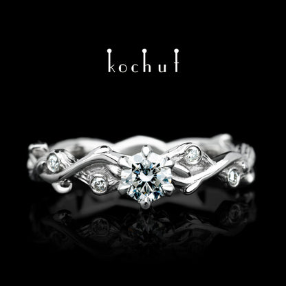 Sommersprosse – Platinring mit Diamanten (0.25 ct)