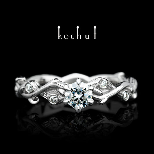 Sommersprosse – Platinring mit Diamanten (0.25 ct)