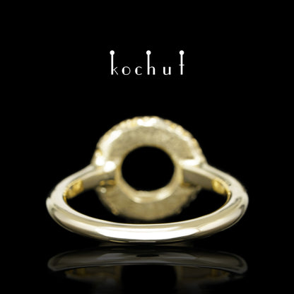 Fata Morgana - Ring aus Gelbgold mit Diamanten