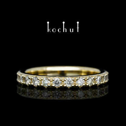 Meine Umlaufbahn  — Ring aus Gelbgold mit Diamanten