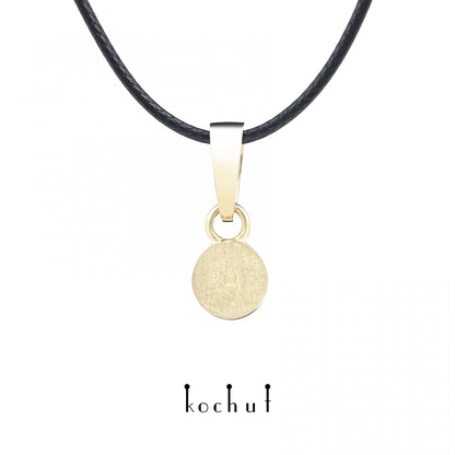 Jupiter — Anhänger aus Gelbgold mit Mondstein