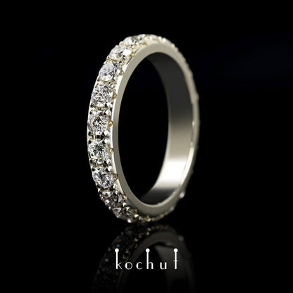 Meine Umlaufbahn  — Ring aus Wießgold mit Diamanten
