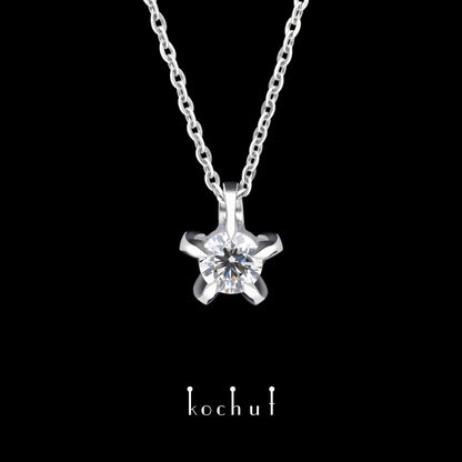 Infinity — Anhänger aus Weißgold mit Diamanten, überzogen mit weißem Rhodium