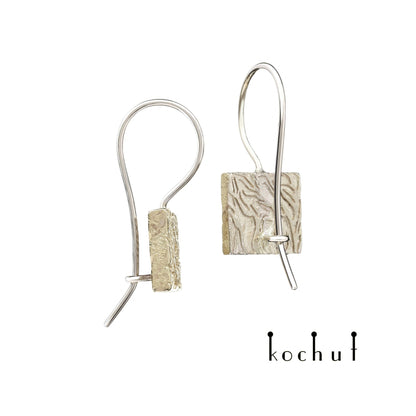 Leib und Seele - Ohrringe aus Weiß- und Gelbgold
