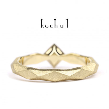 Meine Königin - Verlobungsring aus Gelbgold mit Diamant (0.25 ct)