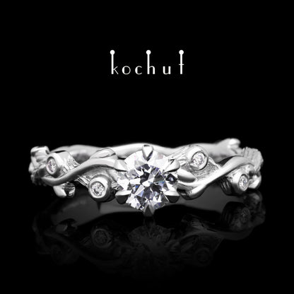 Sommersprosse – Platinring mit Diamanten (0.5 ct)