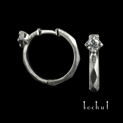 Meine Königin – Ohrringe aus Platin mit Diamanten