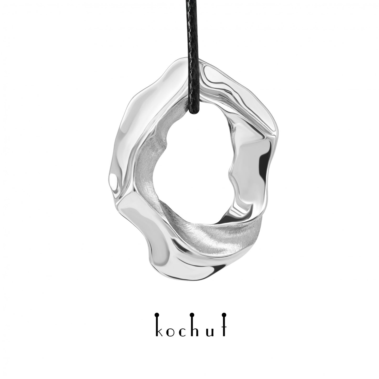 Philia — silberner Anhänger mit Weißrhodium-Beschichtung