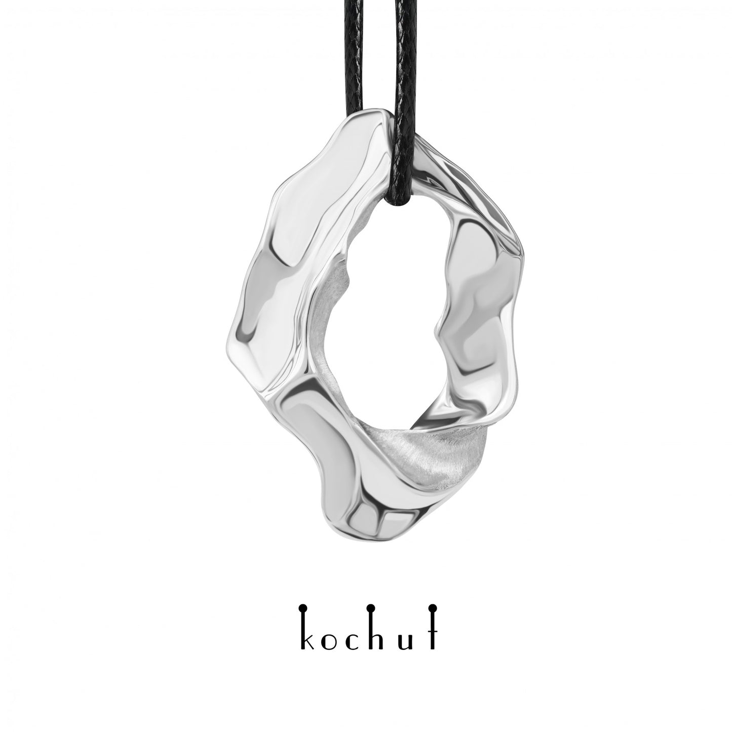 Philia — silberner Anhänger mit Weißrhodium-Beschichtung