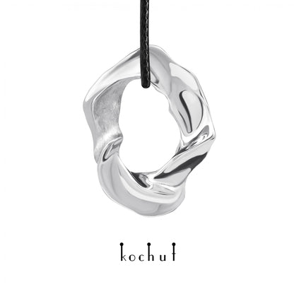 Philia — silberner Anhänger mit Weißrhodium-Beschichtung