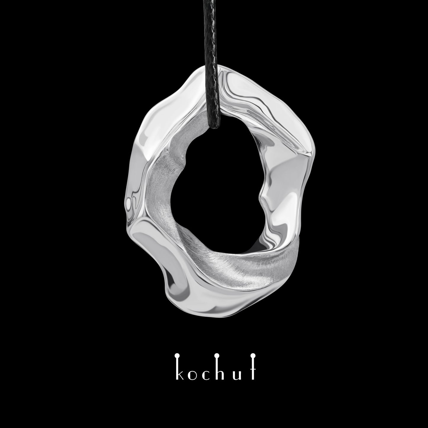 Philia — silberner Anhänger mit Weißrhodium-Beschichtung