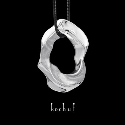 Philia — silberner Anhänger mit Weißrhodium-Beschichtung