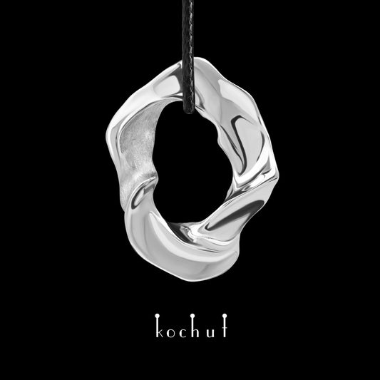 Philia — silberner Anhänger mit Weißrhodium-Beschichtung