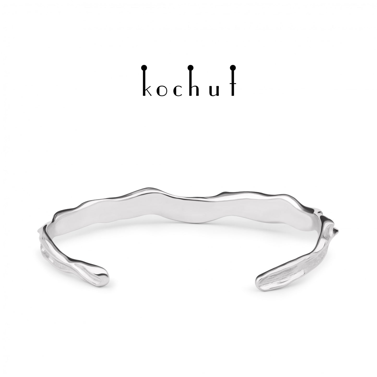 Philautia — Armband aus Silber, beschichtet mit weißem Rhodium.