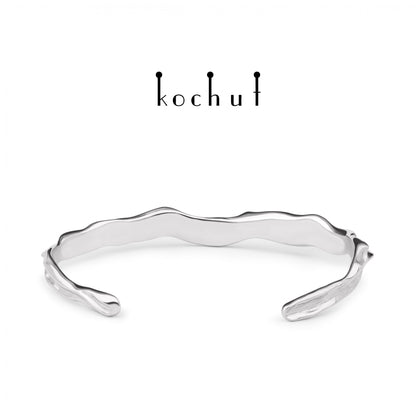 Philautia — Armband aus Silber, beschichtet mit weißem Rhodium.