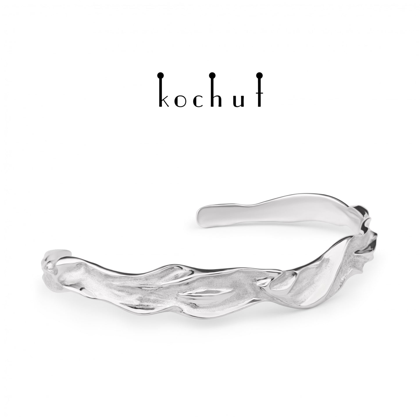 Philautia — Armband aus Silber, beschichtet mit weißem Rhodium.