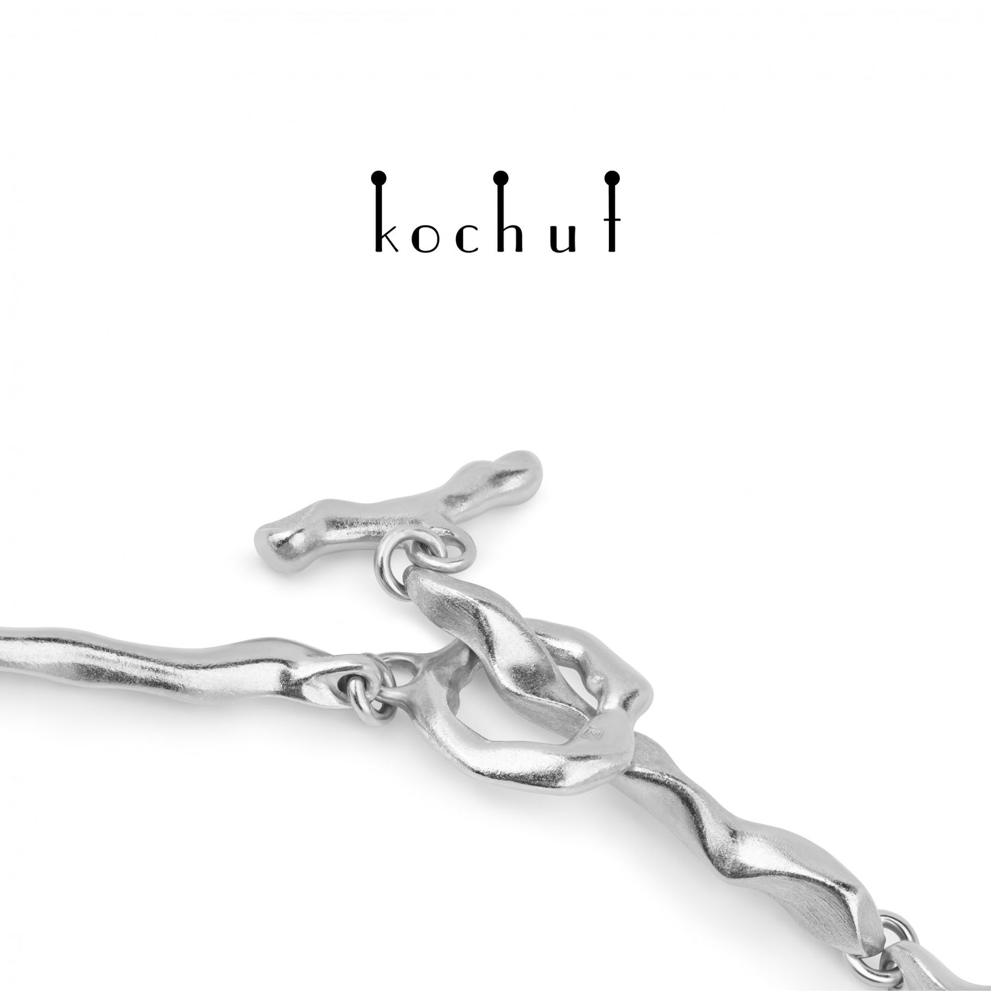 Ludus — Halskette aus Silber, beschichtet mit weißem Rhodium.