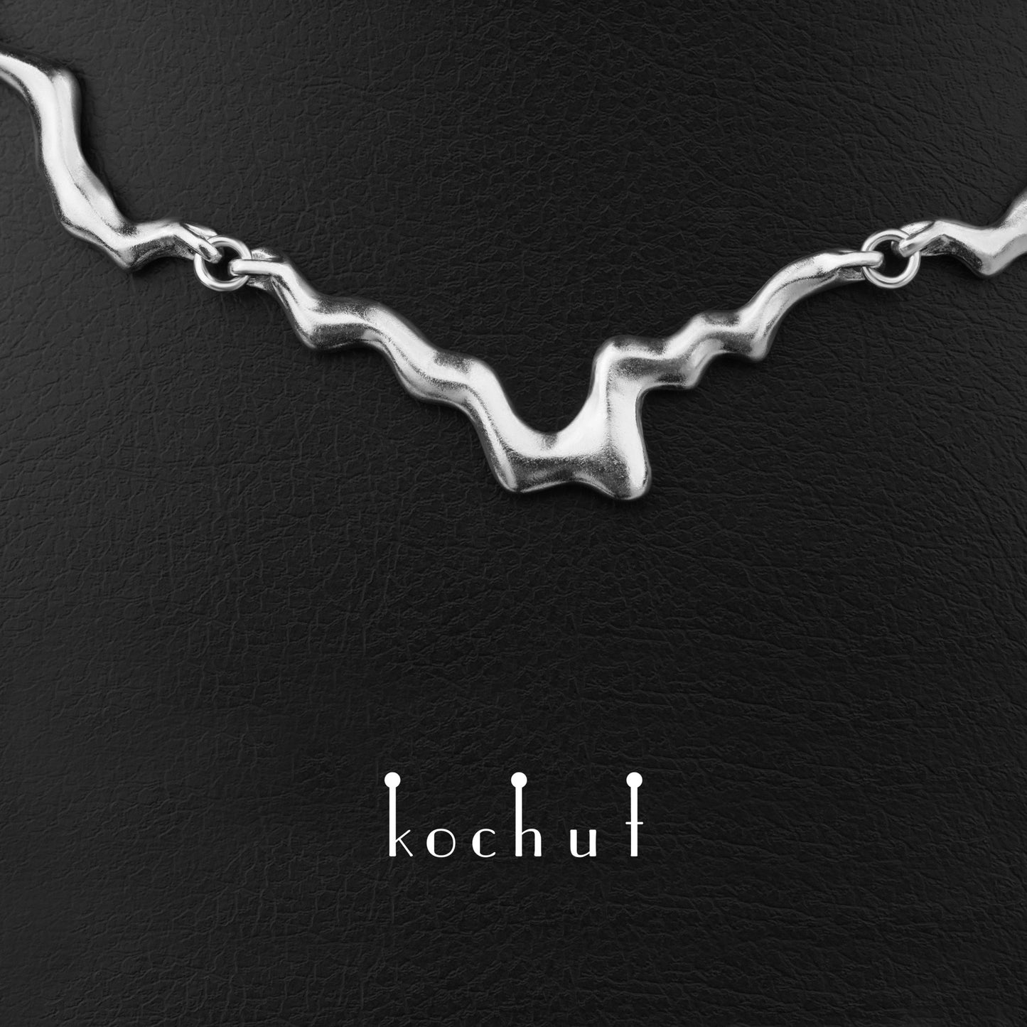 Ludus — Halskette aus Silber, beschichtet mit weißem Rhodium.