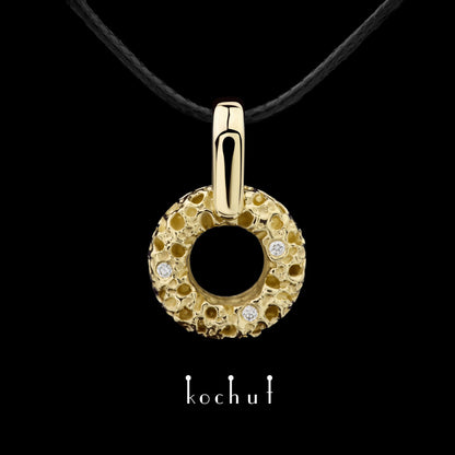 Fata Morgana: Kinematic – Anhänger aus Gelbgold mit Diamanten