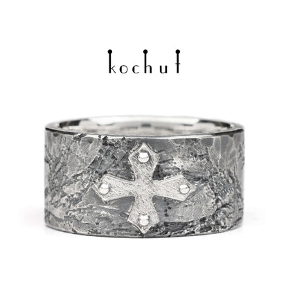 Fortune — Ring aus oxidiertem Silber