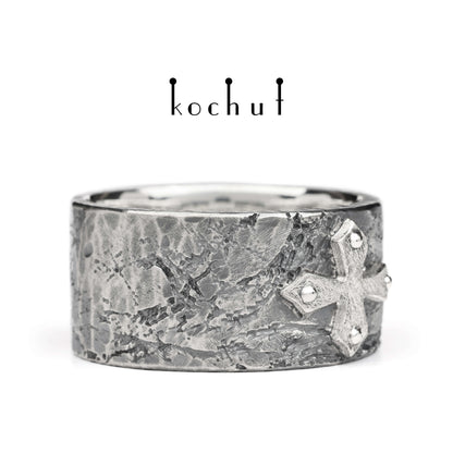 Fortune — Ring aus oxidiertem Silber