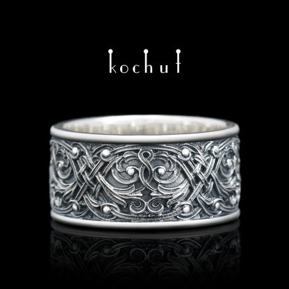 Venetian Night — Ehering aus oxidiertem Silber