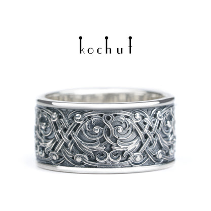 Venetian Night — Ehering aus oxidiertem Silber