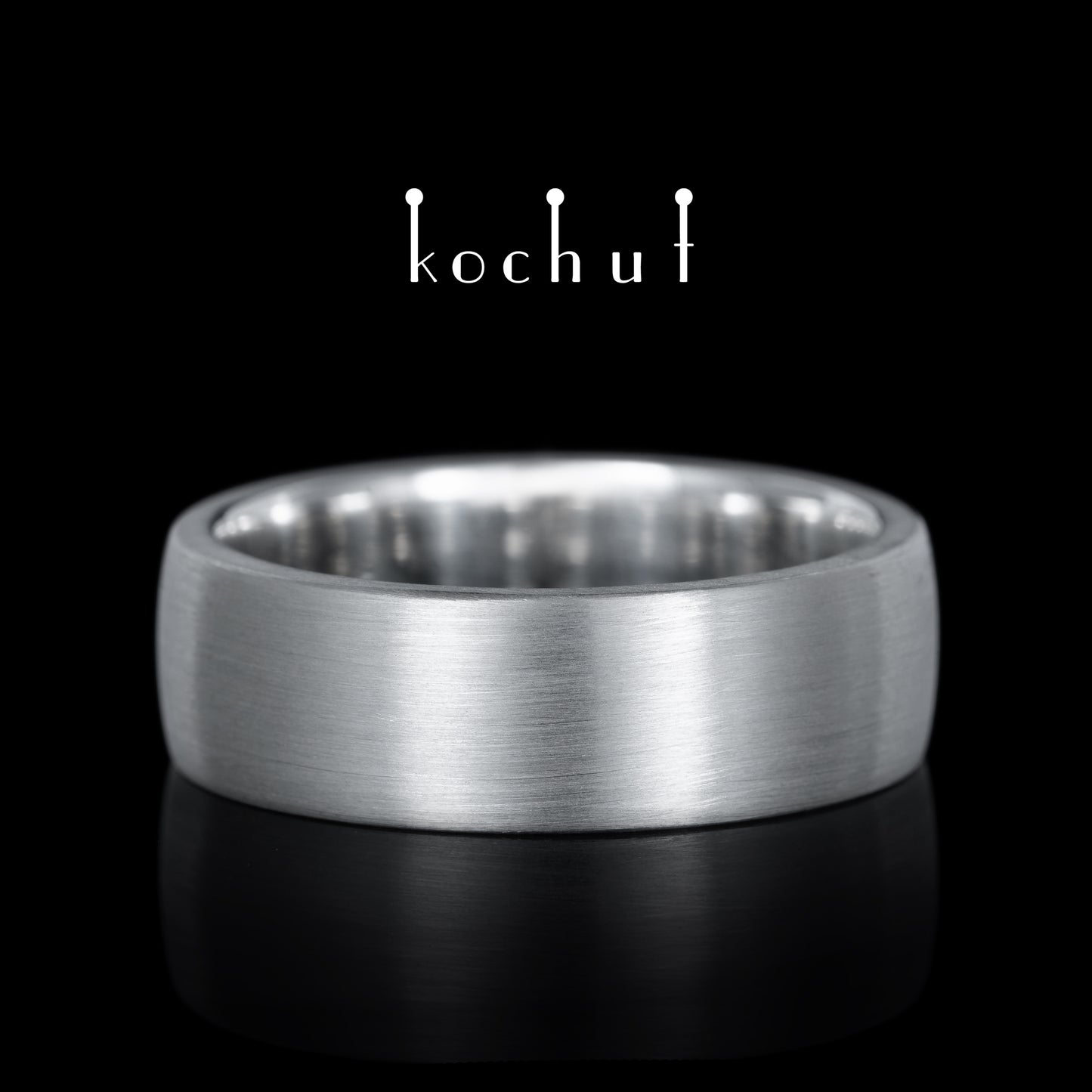 Baum des Lebens — Ehering aus oxidiertem Silber