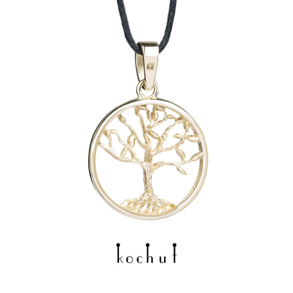 Baum des Lebens — Anhänger aus Gelbgold
