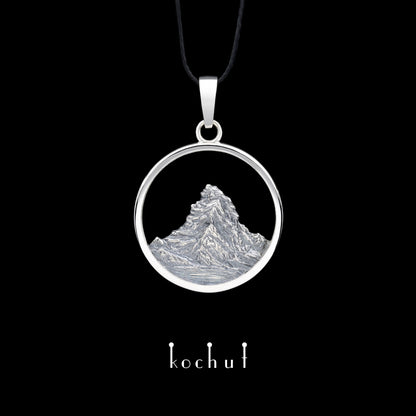 Matterhorn — Anhänger aus oxidiertem Silber