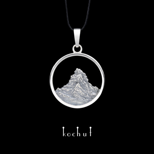Matterhorn — Anhänger aus oxidiertem Silber