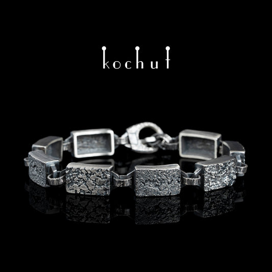 Festung des Geistes — Armband aus oxidiertem Silber
