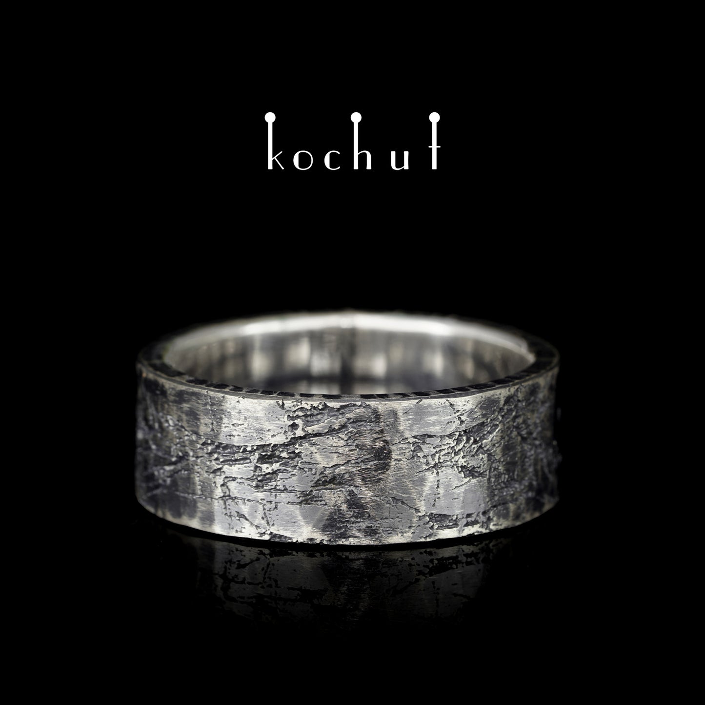 Fortune (schmal) — Ring aus oxidiertem Silber