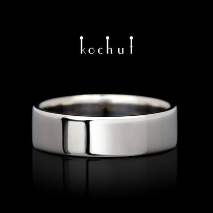 Baum des Lebens — Ehering aus Palladium-Gold
