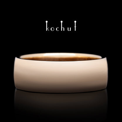 Baum des Lebens — Ehering aus Rotgold