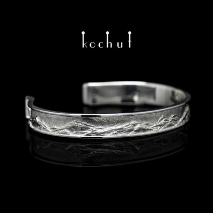 Peaks — Silberarmband mit weißer Rhodium-Beschichtung