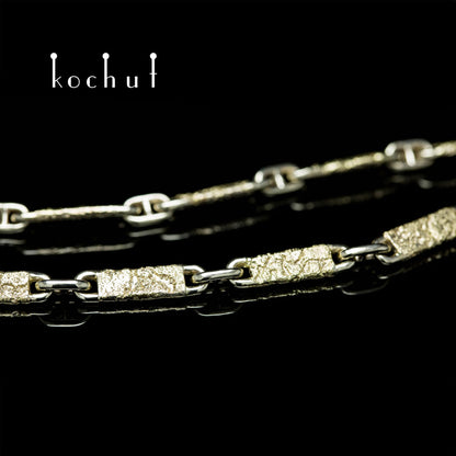 Leib und Seele – eine Kette aus Weiß- und Gelbgold