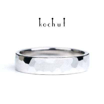 Septima — Ehering aus Weißgold, überzogen mit weißem Rhodium