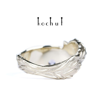 Kätzchen — Saphir-Weißgoldring