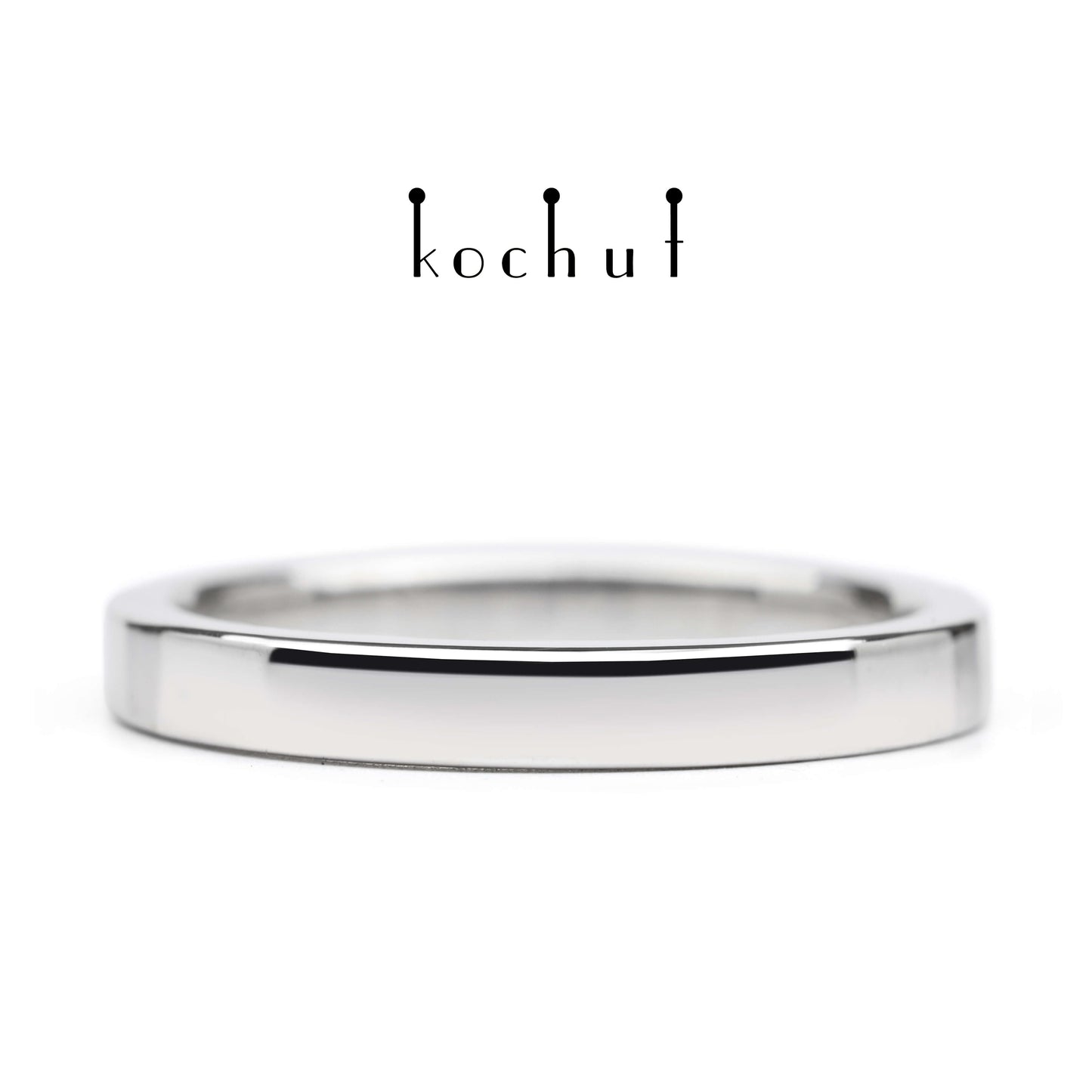 Mein Inspiration — Ehering aus Weißgold mit weißem Rhodium überzogen