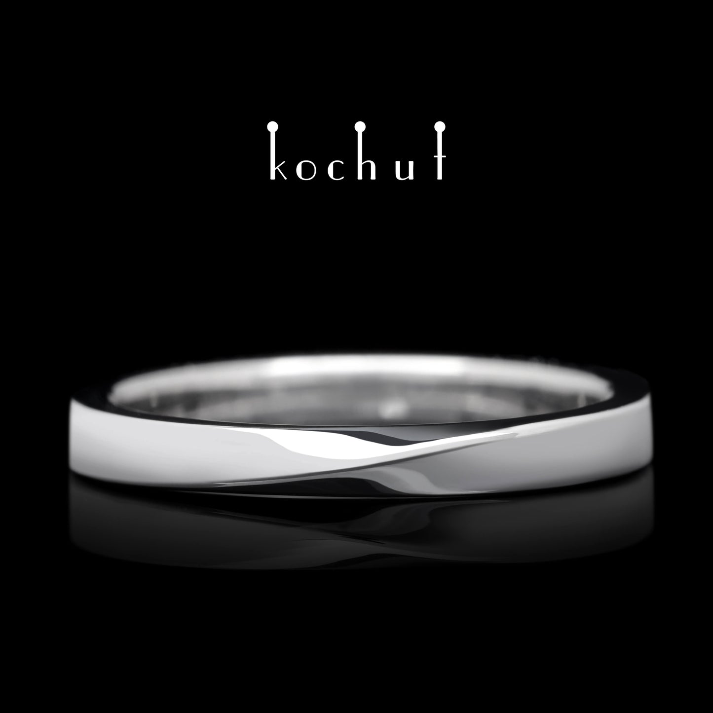 Mein Inspiration — Ehering aus Weißgold mit weißem Rhodium überzogen